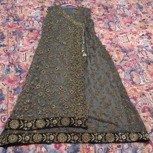 Pakistani Dress GREEN COLOR ONLY. GRAY SOLD